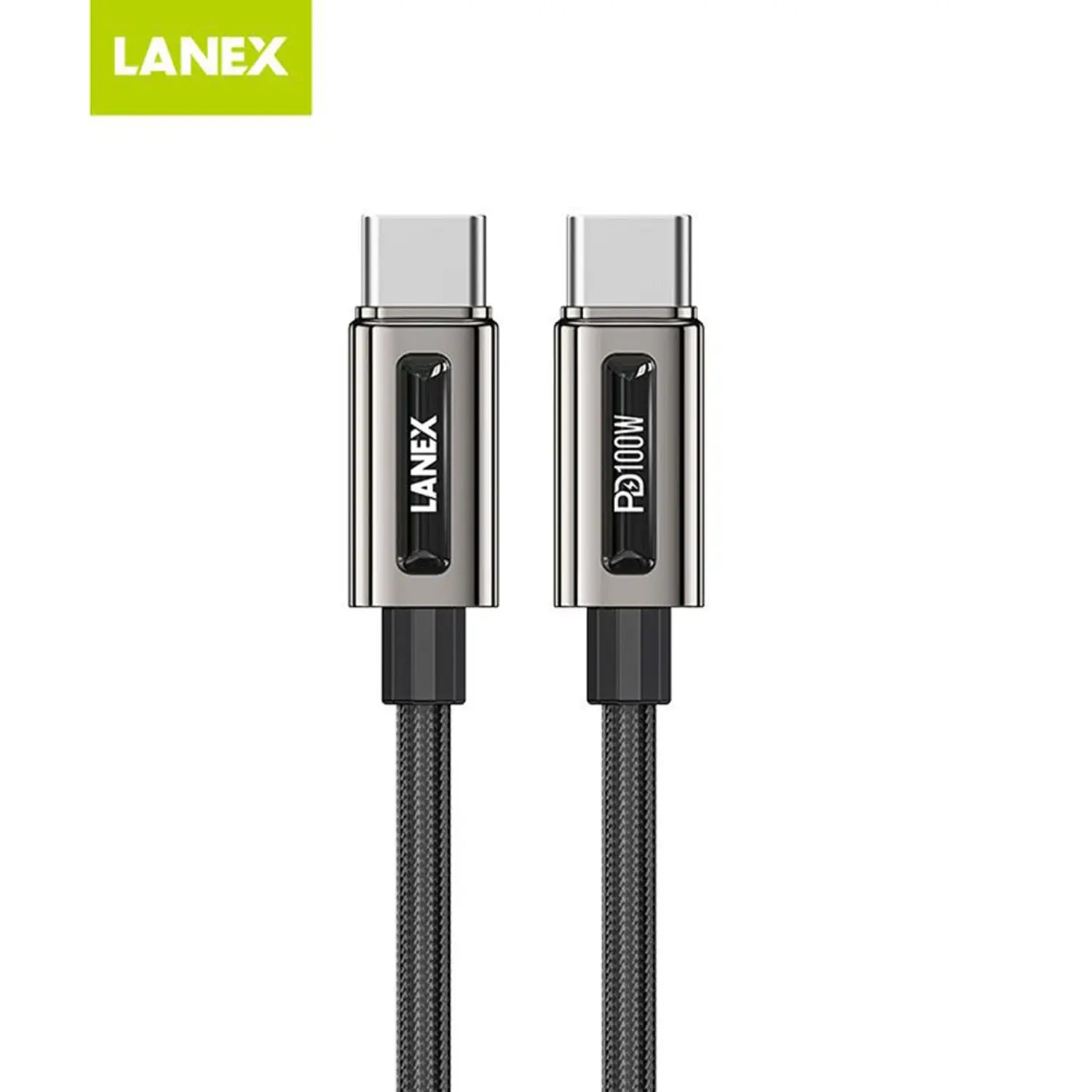 Lanex USB C to C Cable 1.5m Black