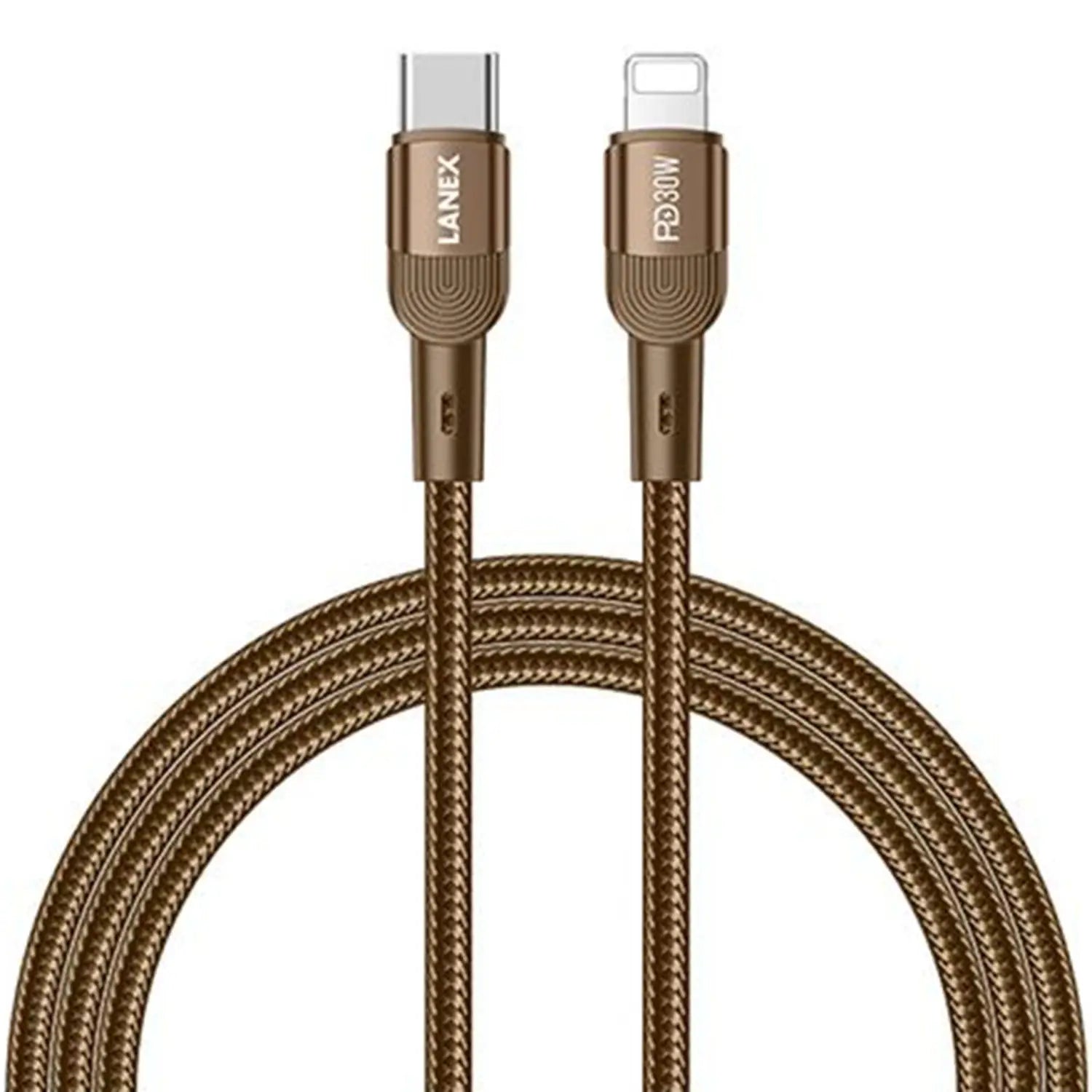 Lanex USB C to Lightning Cable 100cm Desert Gold
