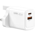 Lanex Gan Fast Charger 45W White