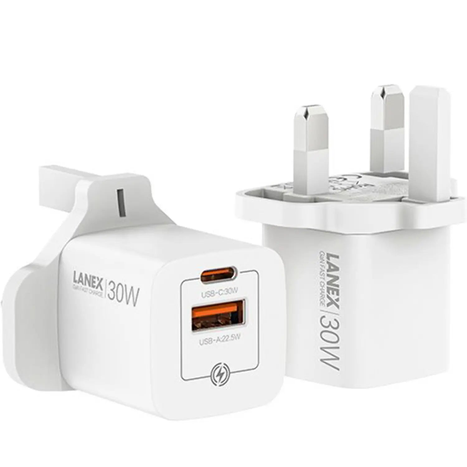 Lanex Gan Fast Charger 30W White