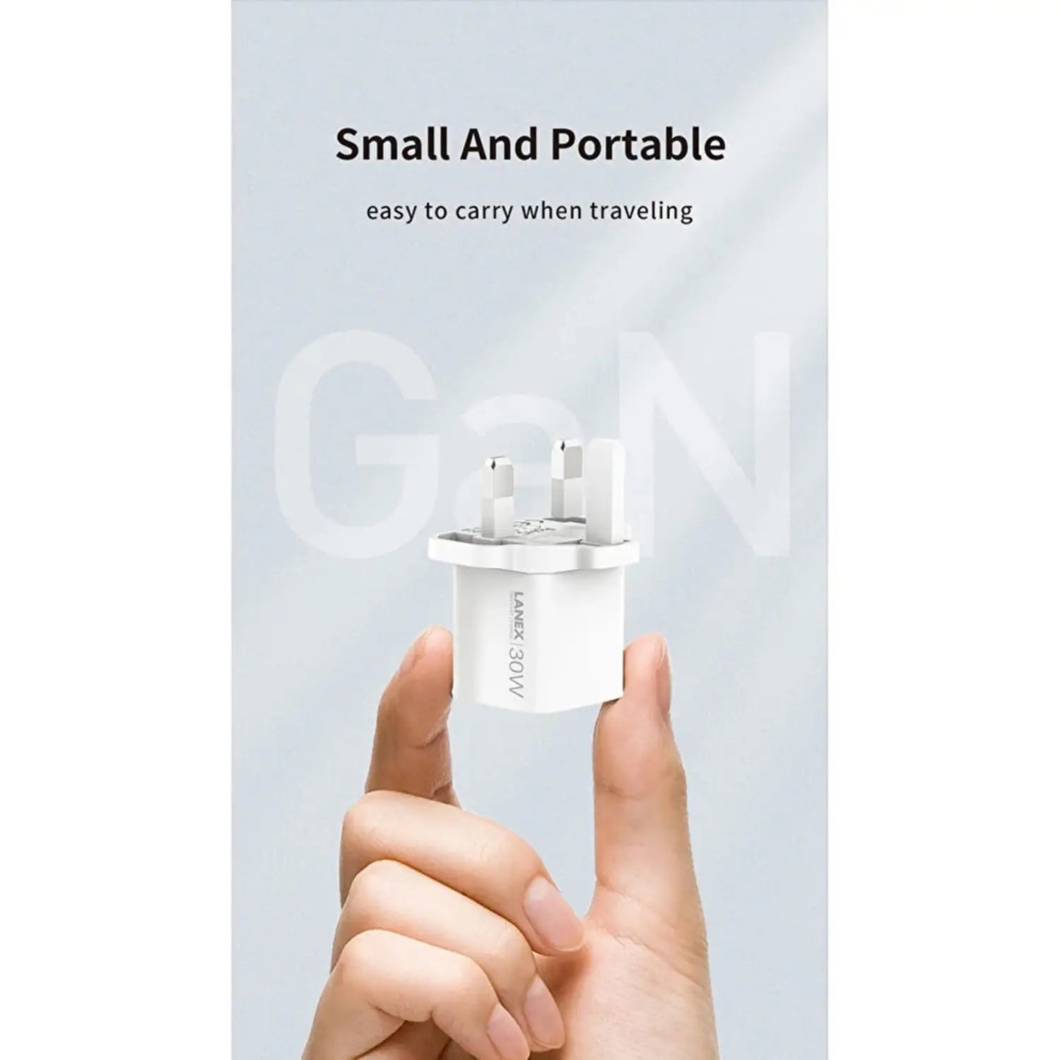 Lanex Gan Fast Charger 30W White