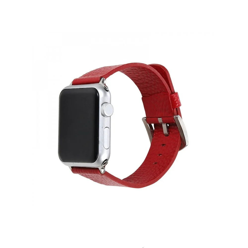 Pukka Leather Strap for Apple Watch 42/44mm - Red