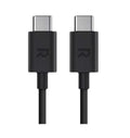 كابل Ravpower RP-CB068 من النوع C إلى النوع C بطول 2 متر مصنوع من مادة TPE باللون الأسود