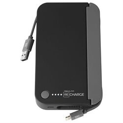 Recharge12000 powerbank 3 1a power lightning black