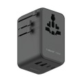محول سفر MOMAX 1-WORLD2 GAN 100W بأربعة منافذ USB-C ثنائي التيار المتردد
