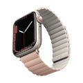 حزام سيليكون مغناطيسي من UNIQ Revix لساعة Apple Watch Series مقاس 41/40/38 مم (وردي-بيج)