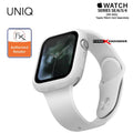[RACKV2_CLEARANCE] جراب UNIQ Lino Premium Liquid Silicone لساعة Apple Watch Series SE - 6 - 5 - 4 (44 مم) - أبيض