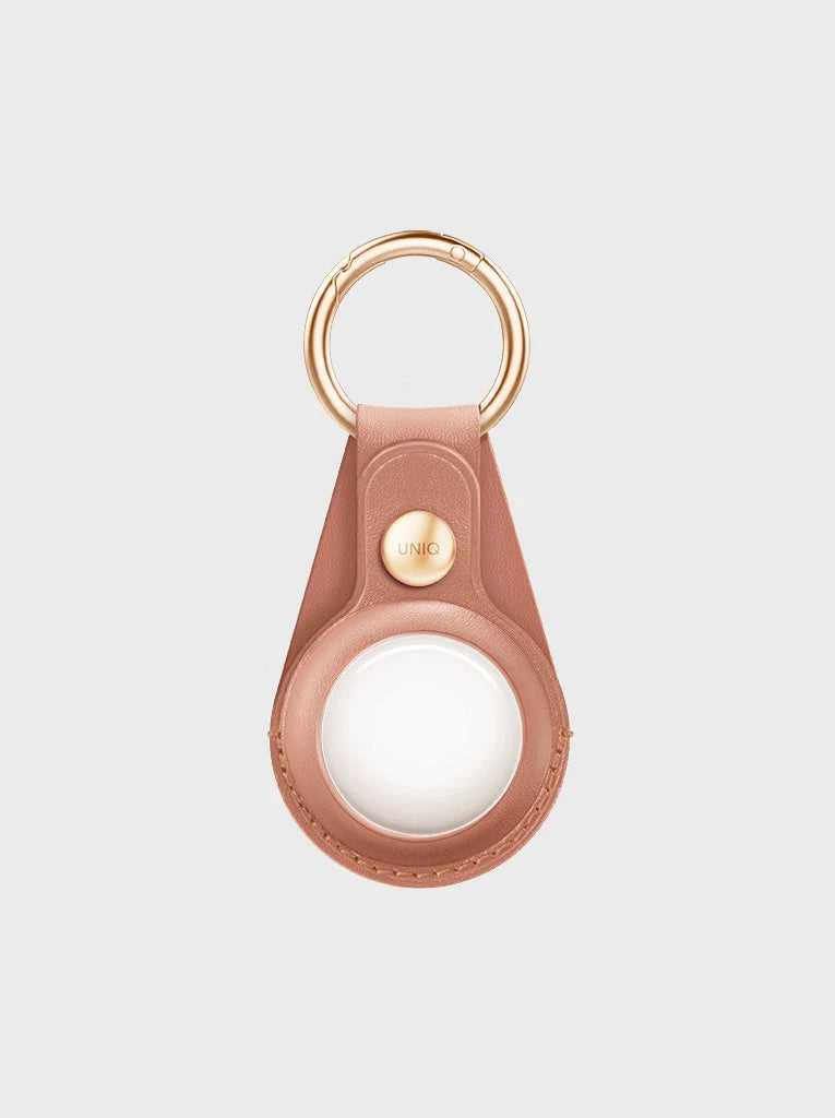 UNIQ Apple AirTag Domus Slim Leatherette Case - Pink