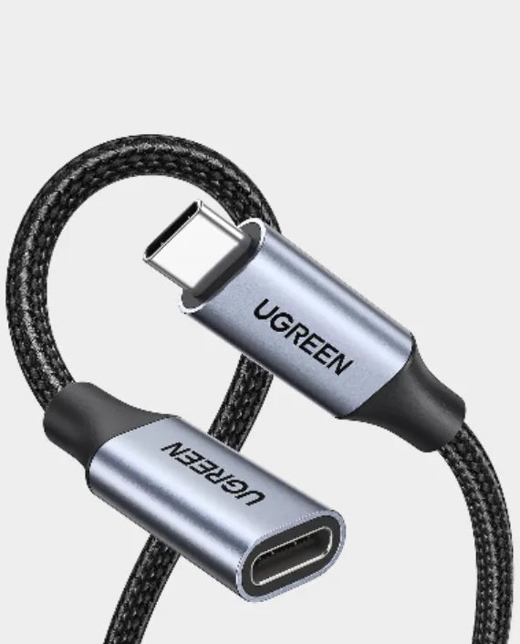 كابل تمديد يوجرين USB-C 3.1 الجيل الثاني بطول 1 متر من USB-C ذكر إلى USB-C أنثى، أسود