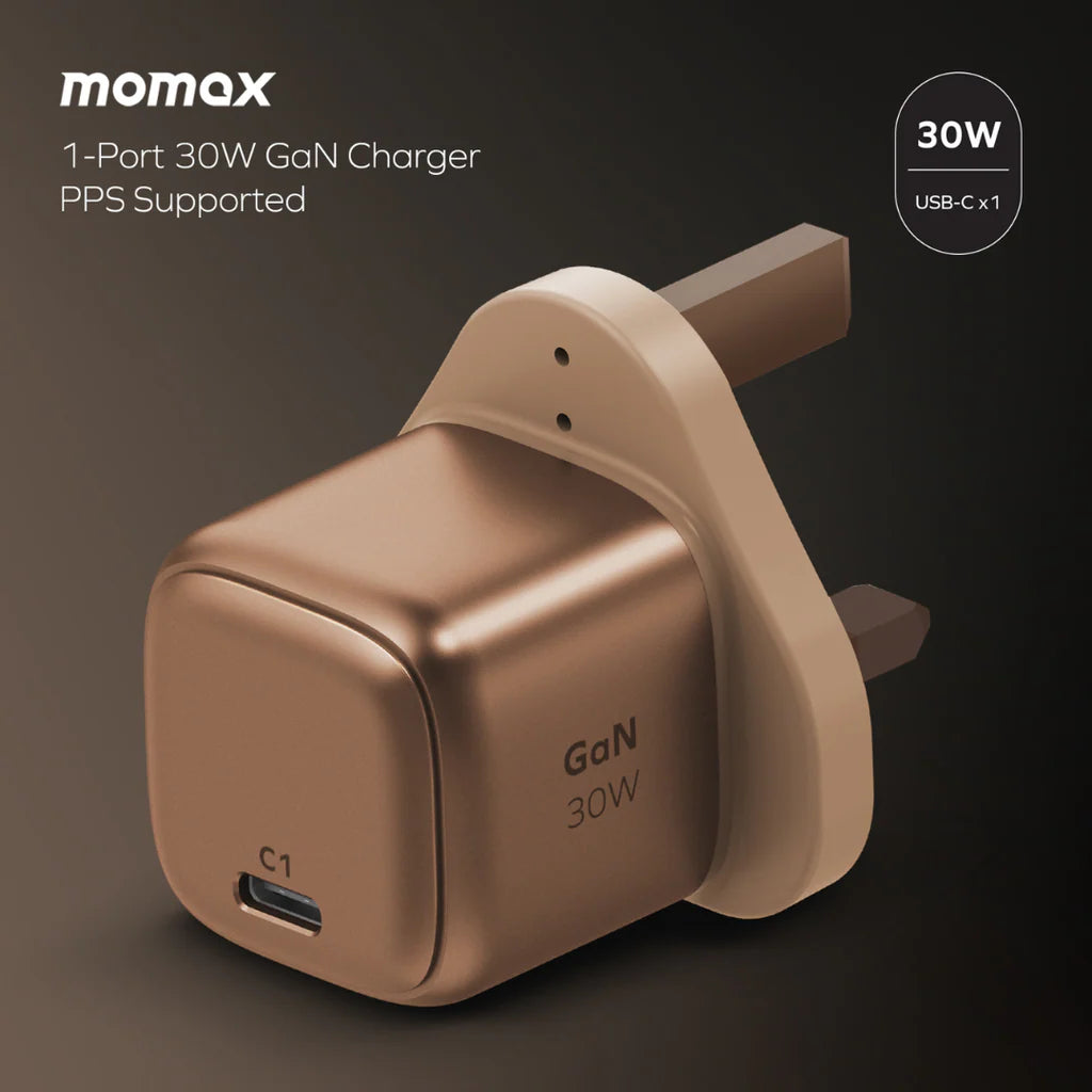 Momax Bundle Set ( 30Watts Charger 1-port type C + Mag Link Type C to Type C Cable 1M 60Watts )