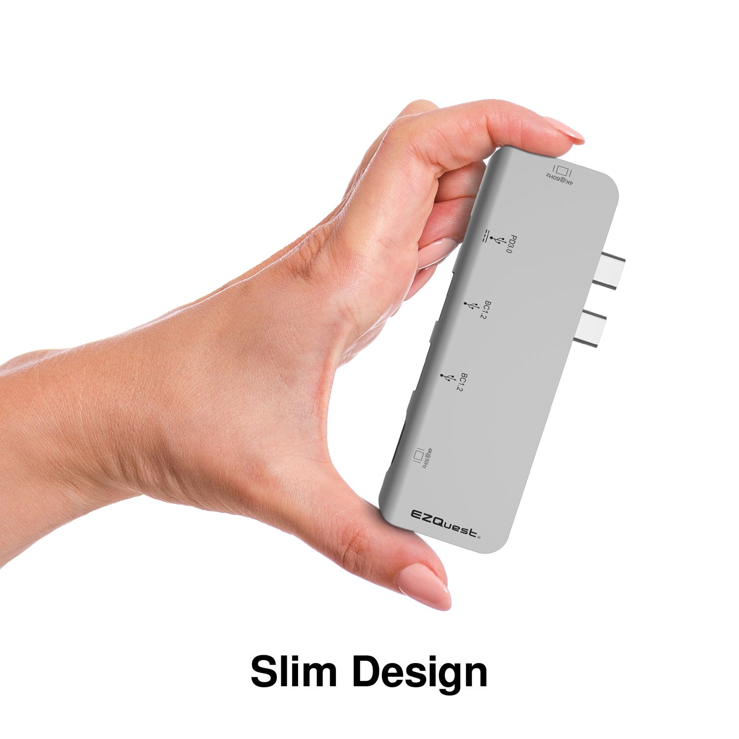 محول موزع الوسائط المتعددة USB-C ثنائي HDMI بخمسة منافذ مع Power Delivery 3.0