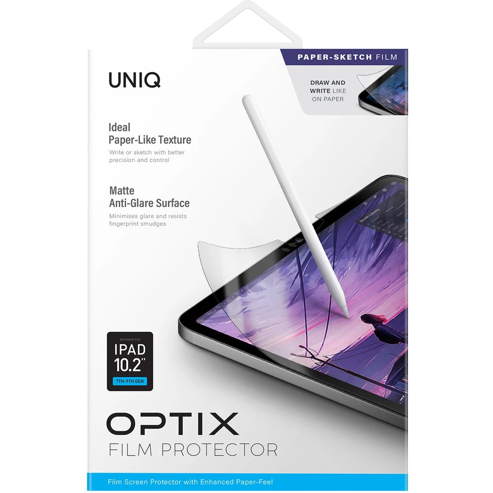 واقي شاشة ورقي من Uniq Optix لجهاز iPad Mini مقاس 10.2 بوصة