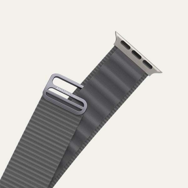 سوار تيتان الرياضي من Amazing Thing لساعة Apple Watch مقاس 41/40/38 مم، رمادي فضائي