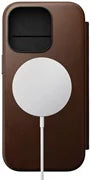 Nomad Modern Leather Folio, brown - iPhone 16 Pro