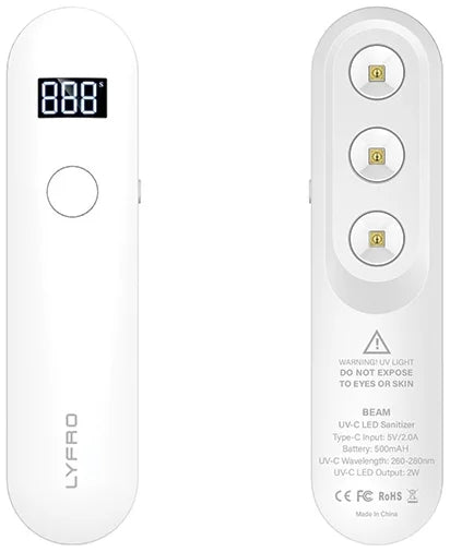 UNIQ LYFRO Pocket-Sized Handheld UVC LED Wand white