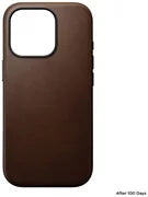 Nomad Modern Leather case, brown - iPhone 16 Pro