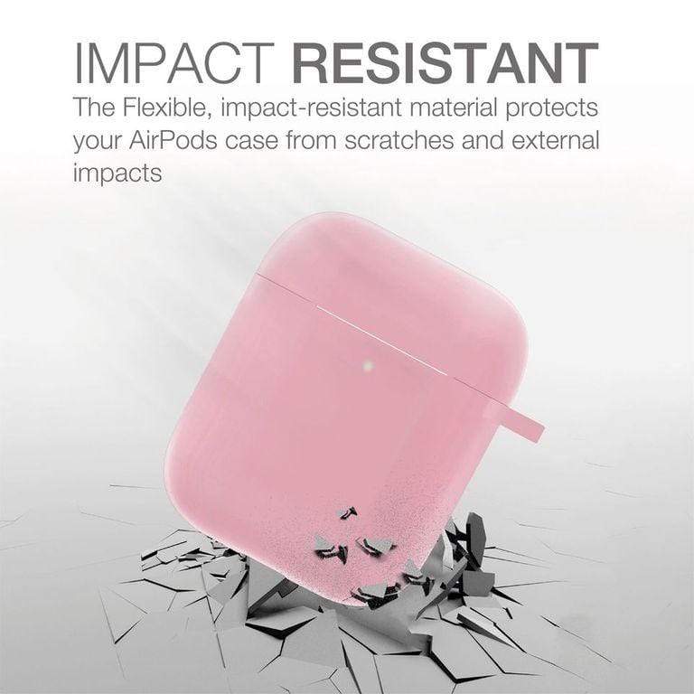 AMAZINGTHING في SupremeCase Flow لسماعات AirPods 2 1 مع حلقة تثبيت باللون الوردي 