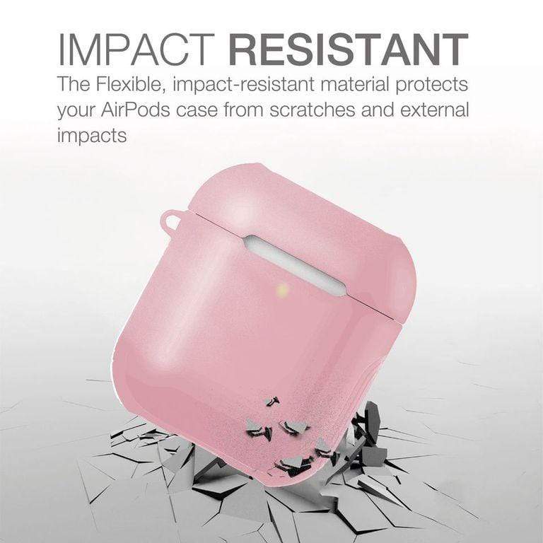 غطاء حماية لسماعات AirPods 1/2 من AMAZINGthing - وردي
