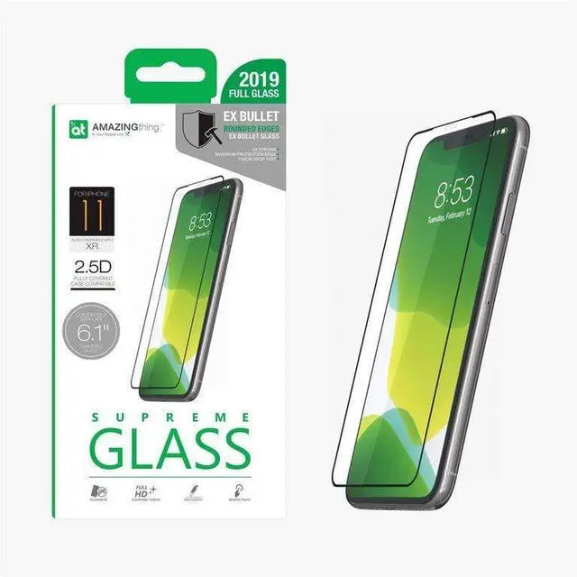 AMAZINGTHING في iPhone xi 6 5 0 3m 2 5d Silk f Cov Glass Black