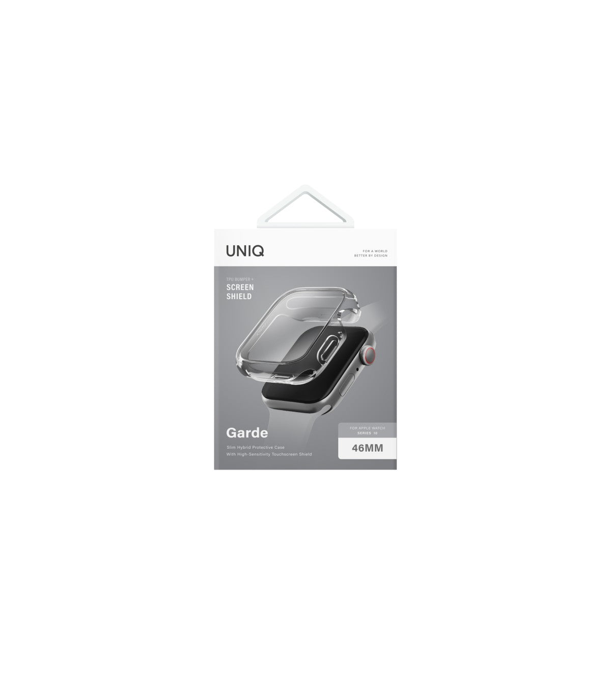 UNIQ Garde Case with Screen Protection for Apple Watch Series 10 46MM – Clear