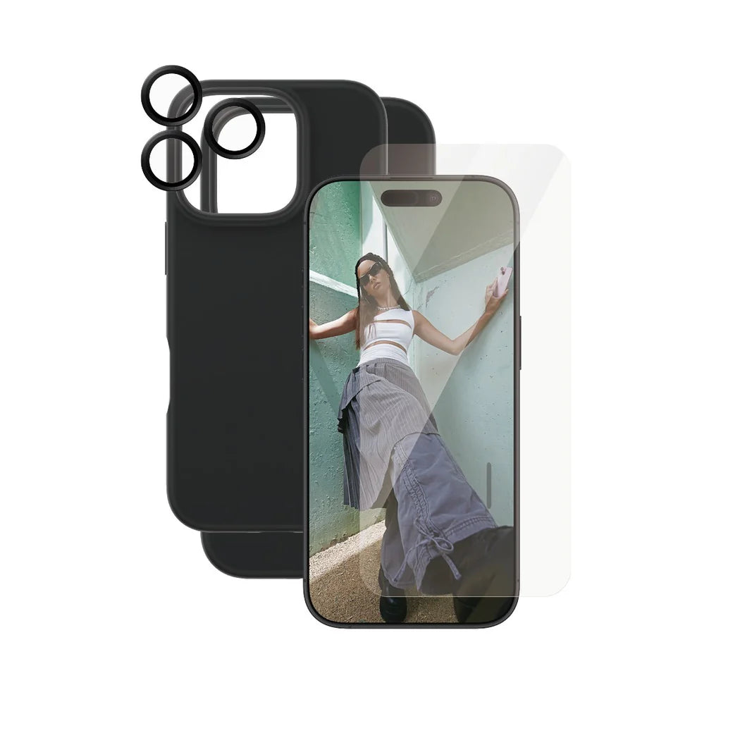 مجموعة CARE by PanzerGlass Fashion 3 في 1 لهاتف iPhone 16 Pro