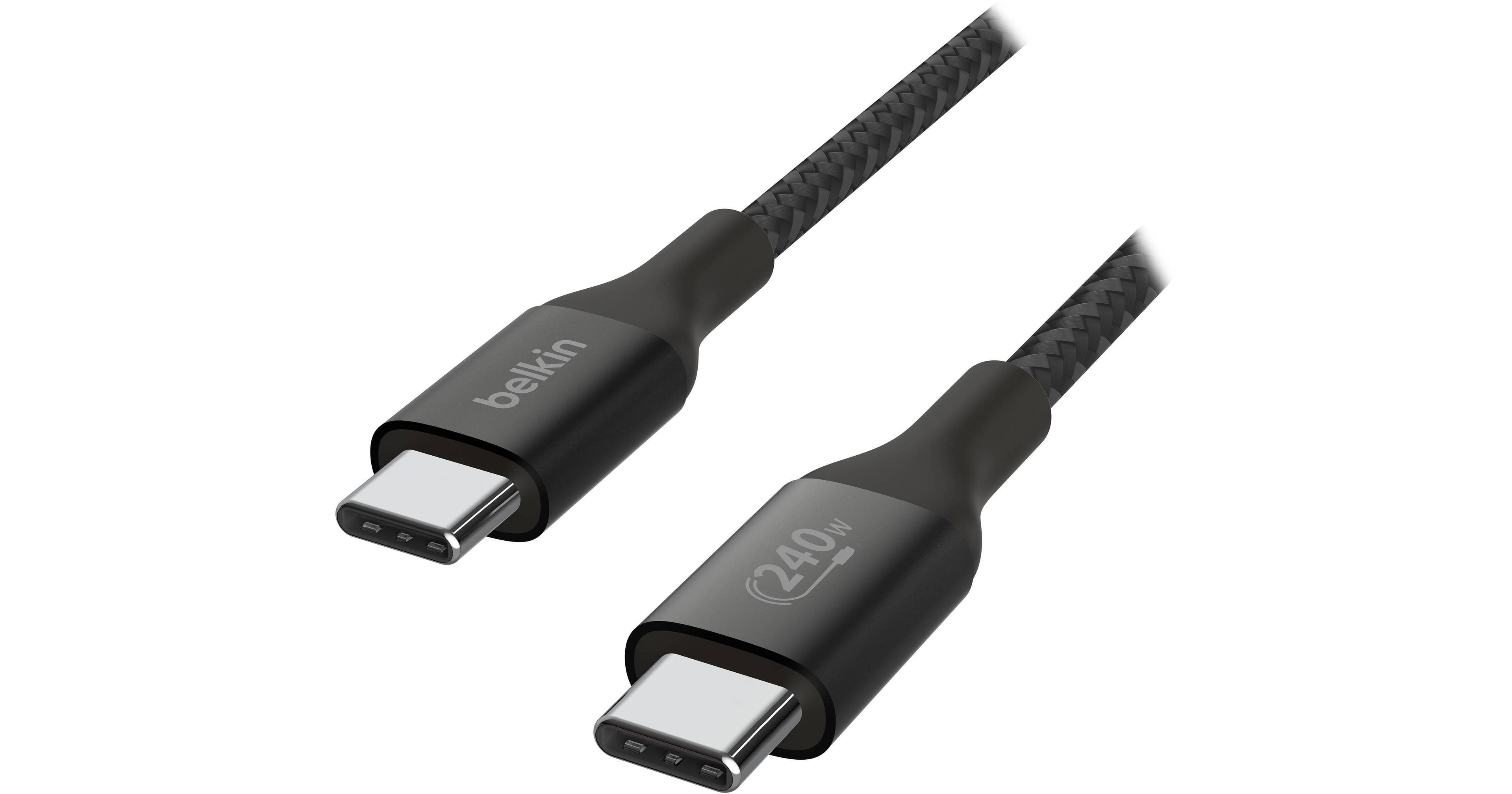 Belkin BoostCharge 240W USB-C Cable (6.6', Black)