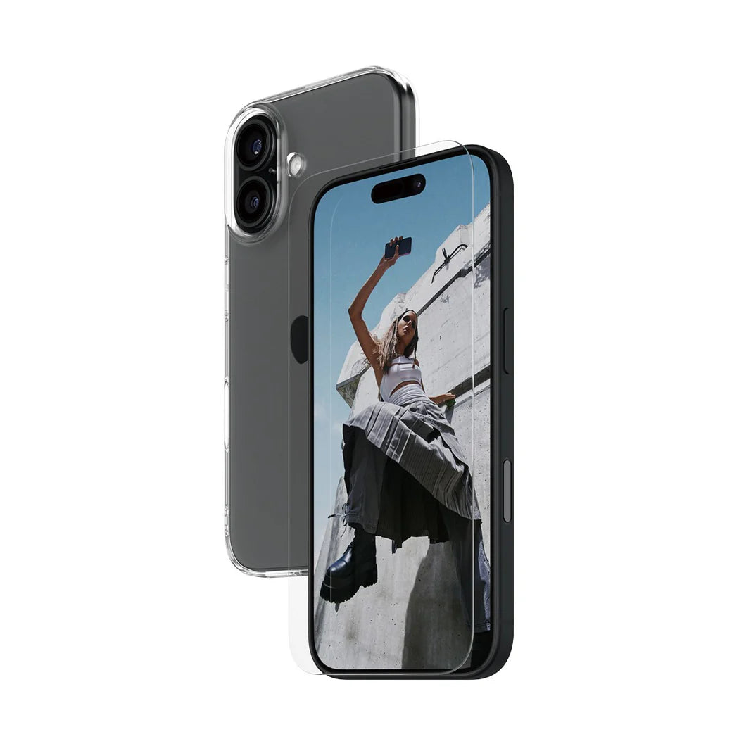 PanzerGlass SAFE by PG 2-in-1 Protection Bundle – Apple iPhone 16 (6.1") – Transparent Set