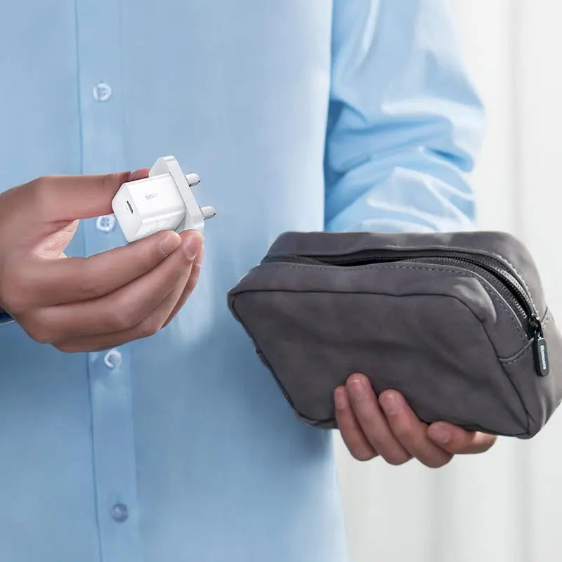 OS-Baseus GaN5 Fast Charger Mini 1C 20W UK Moon White