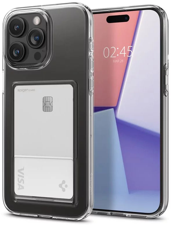 Spigen Crystal Slot, crystal clear - iPhone 15 Pro Max (ACS06587)