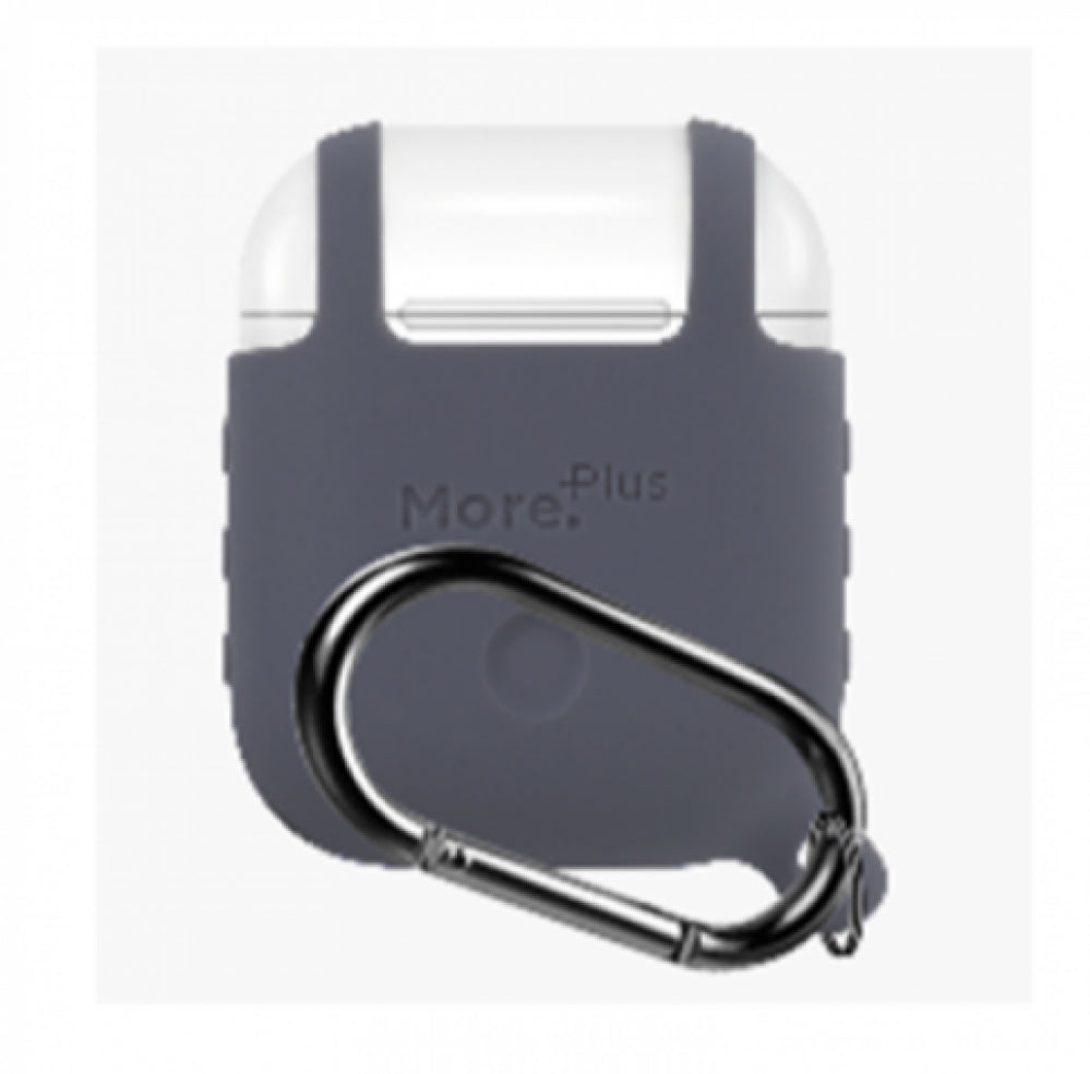 More Plus Case for Apple Bluetooth Headphones with Hanger - Gray