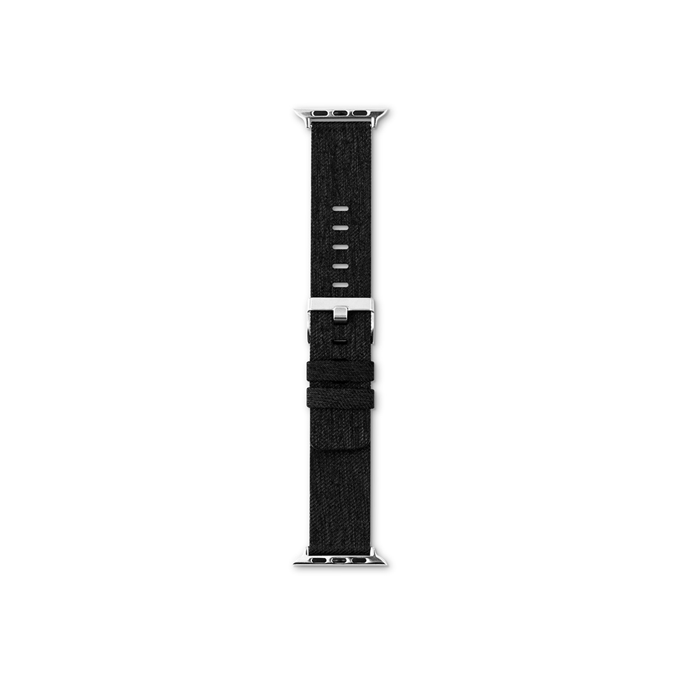 Strap for Apple Watch 42/44 mm Epico Canvas - black