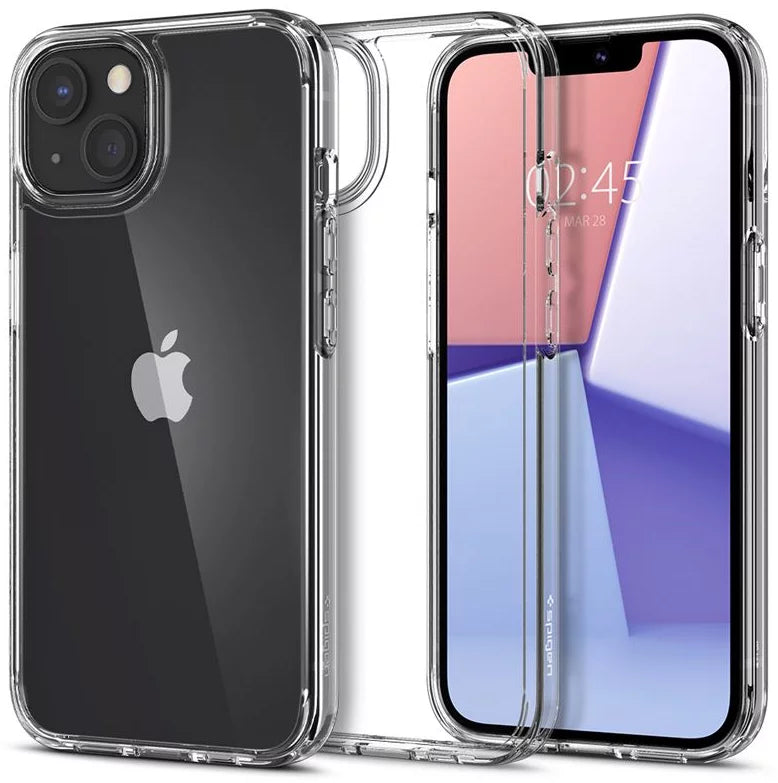 جراب Spigen Crystal Hybrid، شفاف للغاية - iPhone 13 mini (ACS03350)