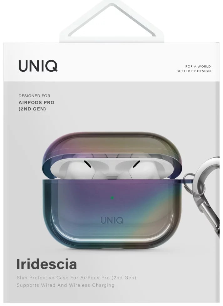 UNIQ Case Iridescia for AirPods Pro 2 Hang Case midnight quartz