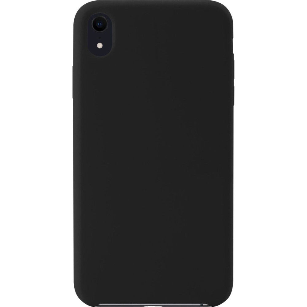 Black silicone case from EPICO for iPhone XR