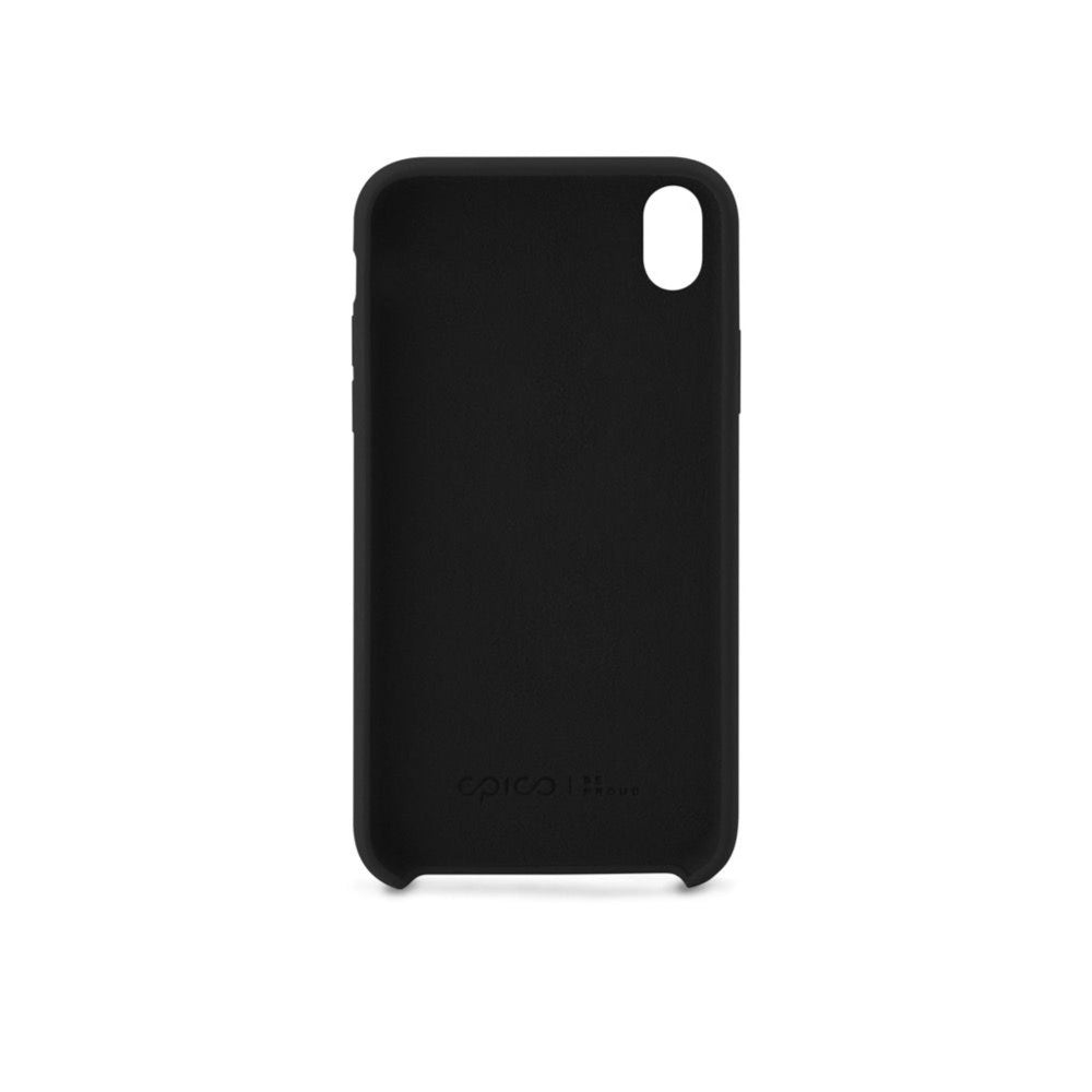 Black silicone case from EPICO for iPhone XR