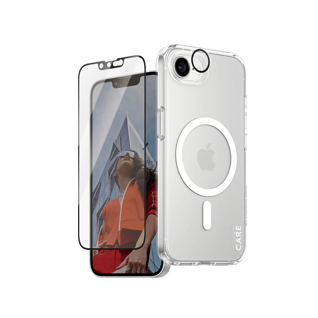 مجموعة CARE by PanzerGlass الرائدة 3 في 1 لهاتف iPhone 16e