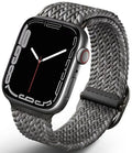 سوار UNIQ Aspen لساعة Apple Watch مقاس 44/42/45 مم مضفر DE رمادي حصوي (UNIQ-45MM-ASPDEPGRY)