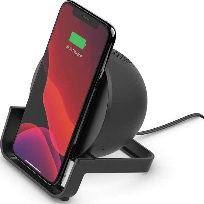 حامل شحن لاسلكي Belkin Boost Charge بقوة 10 وات + مكبر صوت بلوتوث 