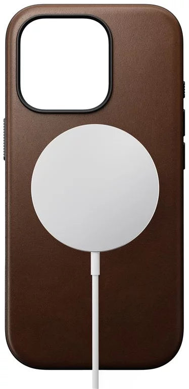 Nomad Modern Leather case, brown - iPhone 16 Pro