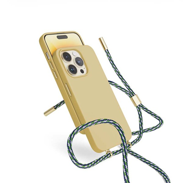 Epico Silicone Necklace, iPhone 14 Pro - Case, Beige