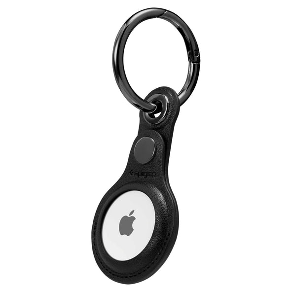 جراب Spigen Apple AirTag Valentinus - أسود مع حلقة مفاتيح