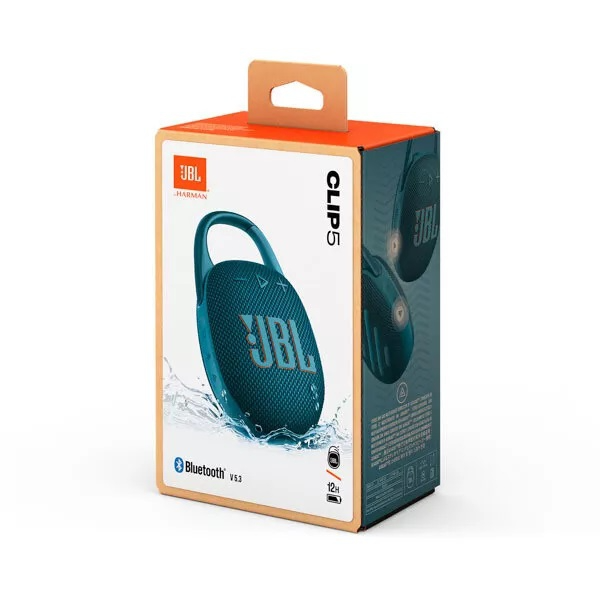 JBL Clip 5 Ultra-Portable Waterproof Speaker - Blue