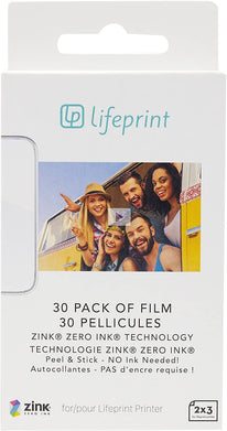 عبوة من 30 فيلمًا لطابعة الصور والفيديو بتقنية الواقع المعزز من Lifeprint