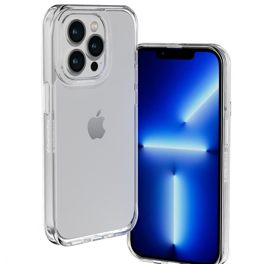 غطاء حماية مقاوم للسقوط بتصميم بسيط لهاتف iPhone 14 Pro MAX من Amazing Thing - شفاف