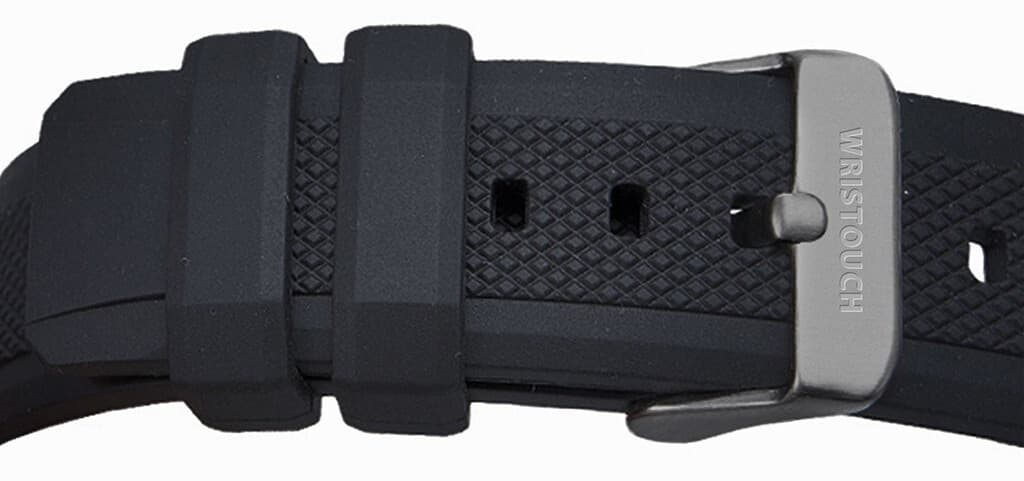 سوار مطاطي لساعة Apple Watch مقاس 42 مم من Wristtouch - أسود