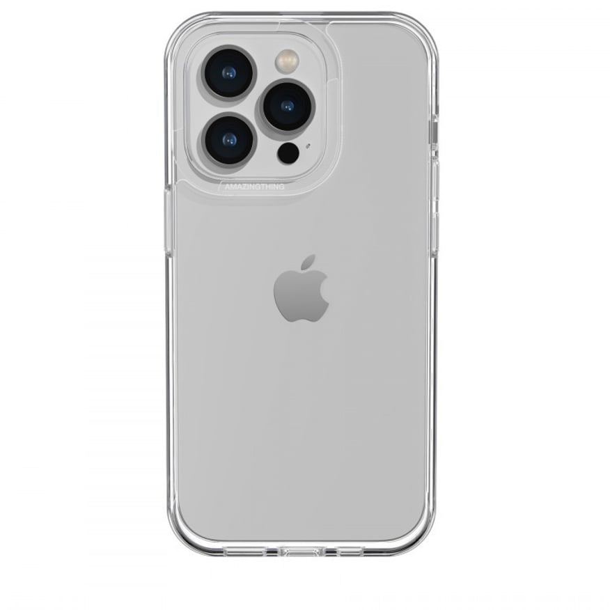 غطاء حماية مقاوم للسقوط بتصميم بسيط لهاتف iPhone 14 Pro MAX من Amazing Thing - شفاف