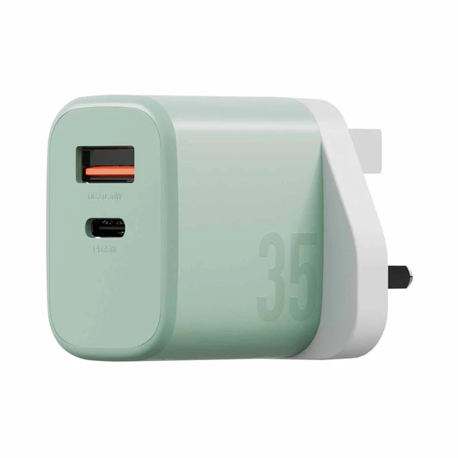 شاحن BAZIC VELOX KIT PD35W مع كابل شحن 60 واط - أخضر