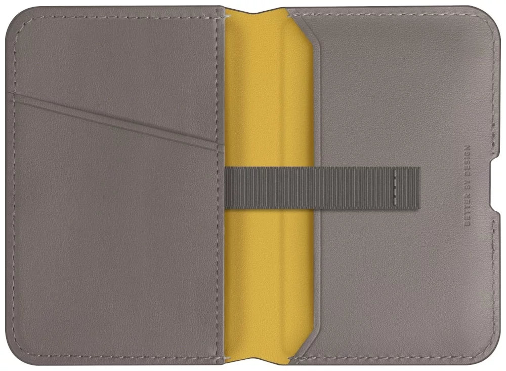 UNIQ Magnetic RFID wallet Lyden DS stand phone gray (UNIQ-LYDENDSMW-FGRYCYEL)