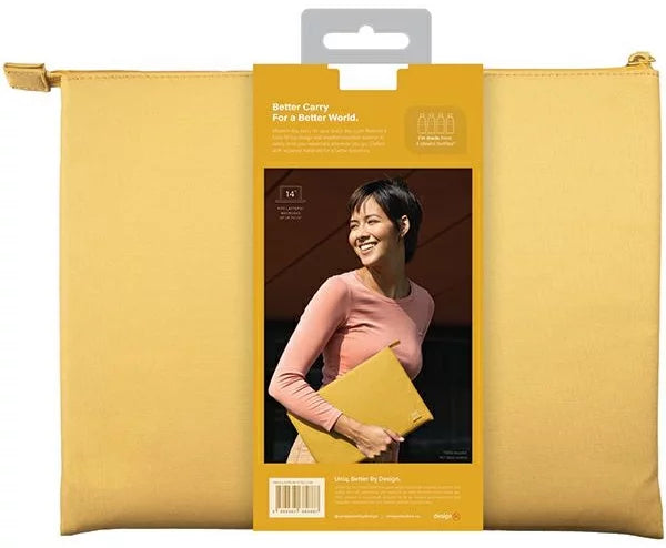 UNIQ Lyon laptop Sleeve 14" canary yellow Waterproof RPET (UNIQ-LYON(14)-CYELLOW)