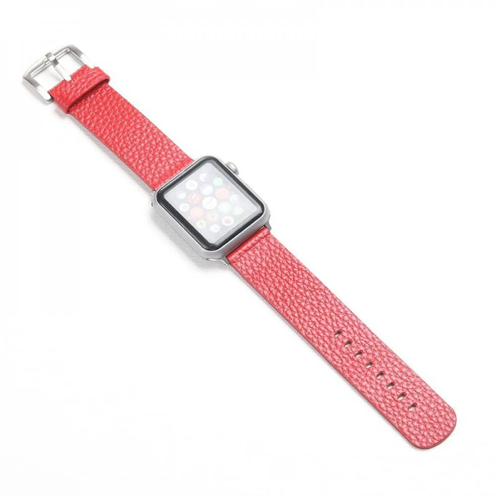Pukka Leather Strap for Apple Watch 42/44mm - Red
